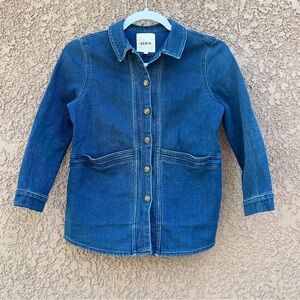 Sezane Kids‎ Denim Jean Jacket in Blue